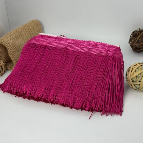 Бахрома танцювальна локшина «Серце танцю» 15 см (9 метрів), 144 малиновий