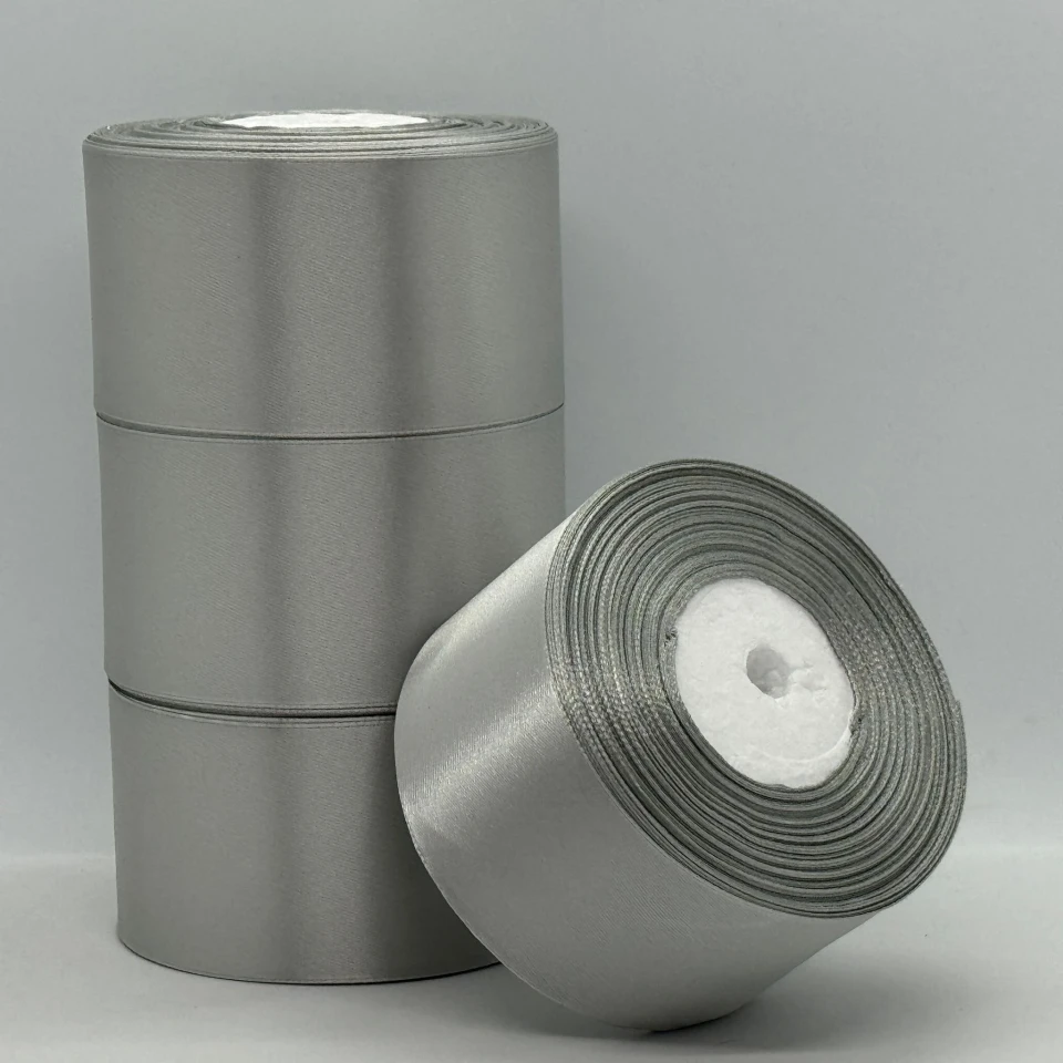 Атласна стрічка 5 см (33 м.), 179 сірий