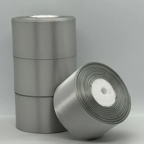 Атласна стрічка 5 см (33 м.), 179 сірий