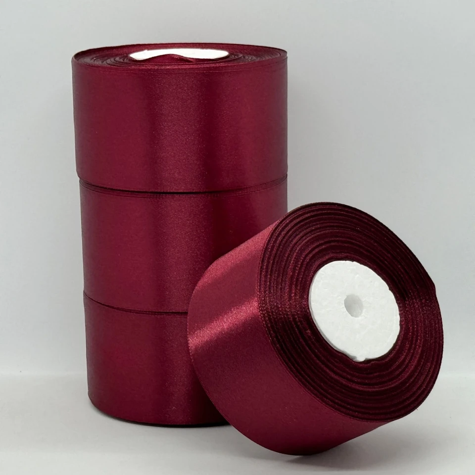 Атласна стрічка 5 см (33 м.), 165 сангрія