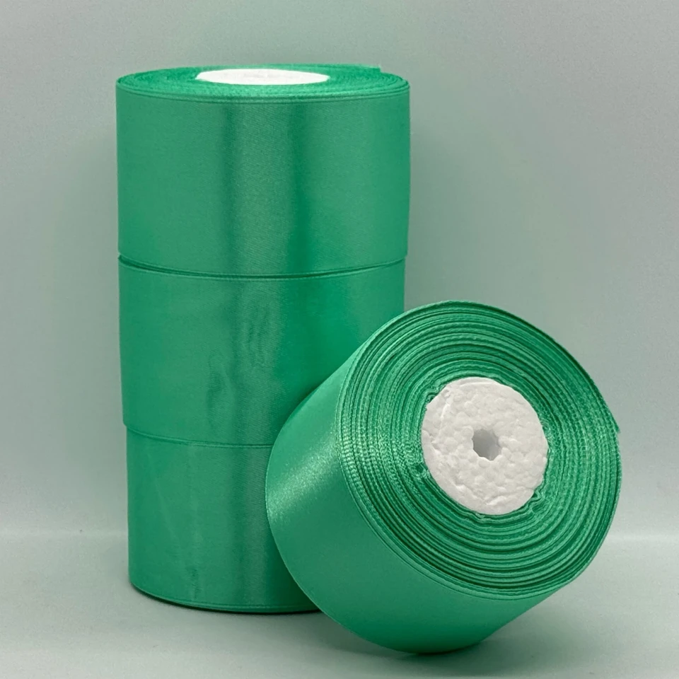 Атласна стрічка 5 см (33 м.), 54 лайм