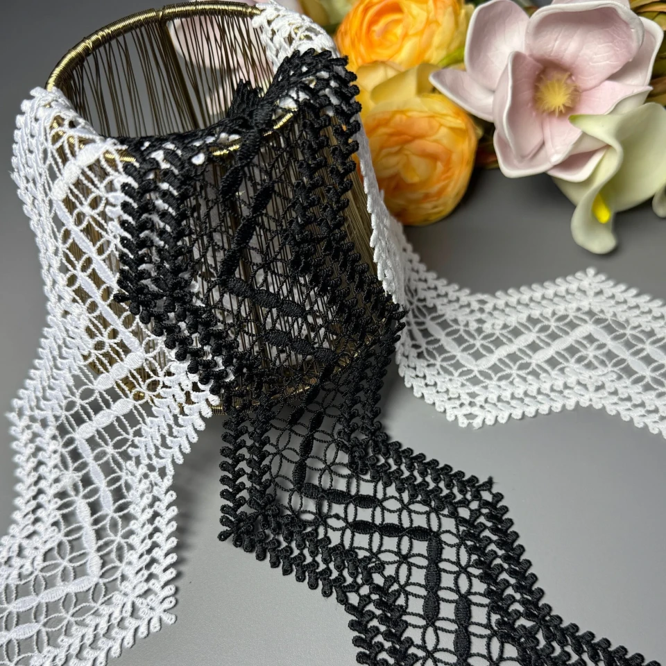 Мереживо поліестер ВВ"Легкість руху" 8,5 см.(1 м.), білий