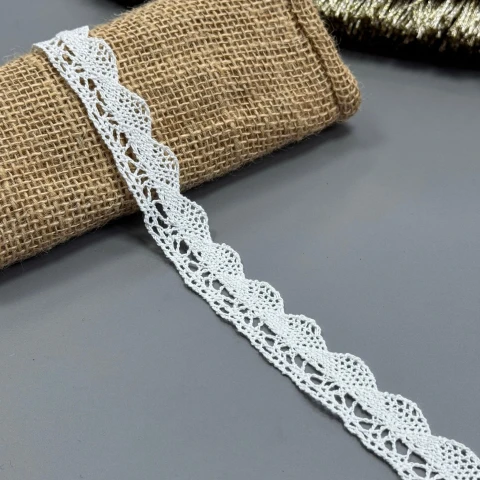 Мереживо макраме "Мереживо елегантності" 2см. (1 м.), молочний