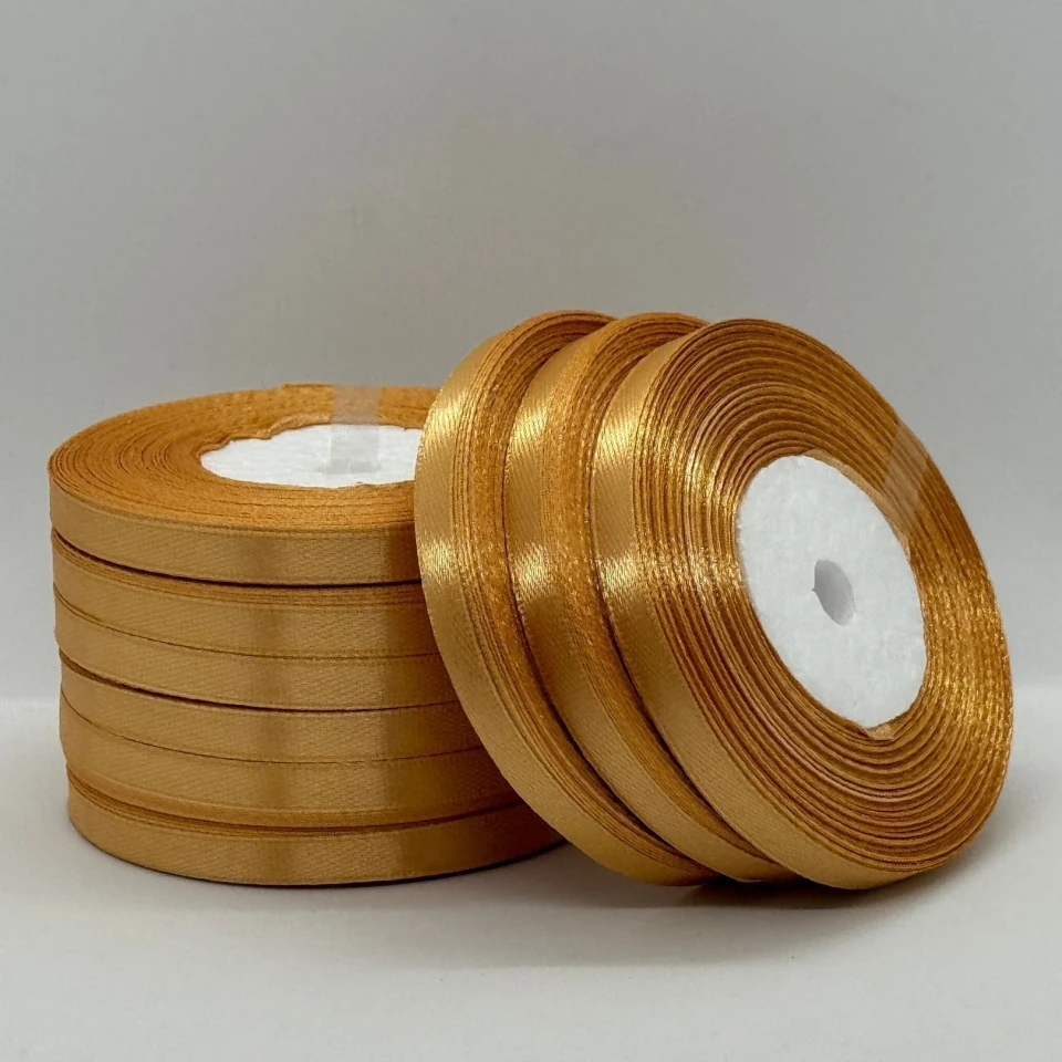 Атласна стрічка 0.6 см (33 м.), 114 світлий пісок