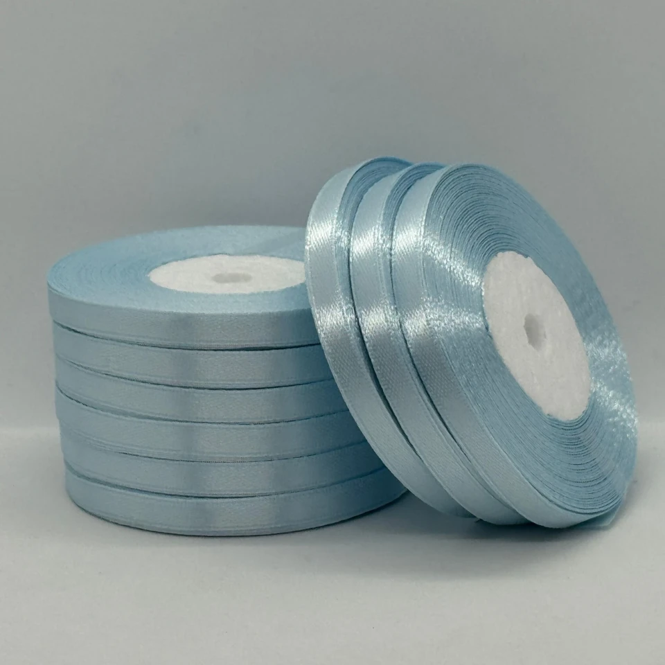 Атласна стрічка 0.6 см (33 м.), 145 світлий небесний