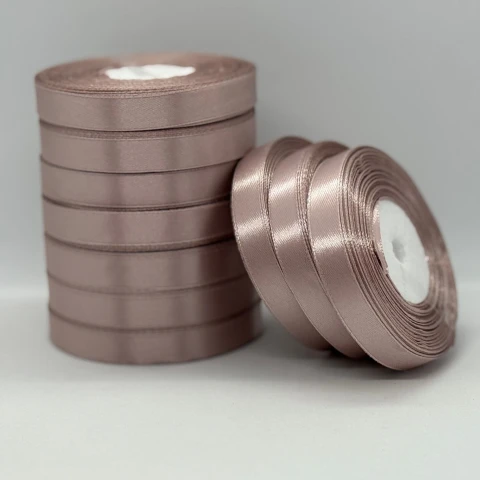 Атласна стрічка 1.2 см (33 м.), 92 кава з молоком