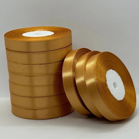 Атласна стрічка 1.2 см (33 м.), 114 світлий пісок