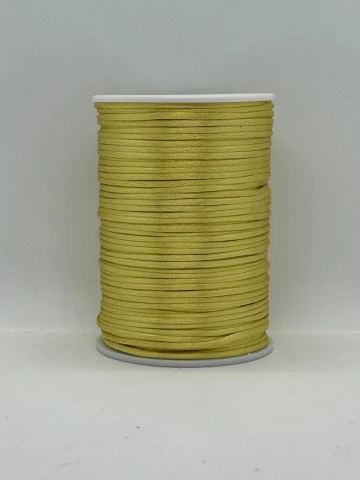 Шнур атласний корсетний 2.3 мм (100 ярдів/91,44 м.), 75 золотий