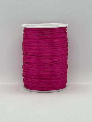 Шнур атласний корсетний 2.3 мм (100 ярдів/91,44 м.), 23 малиновий