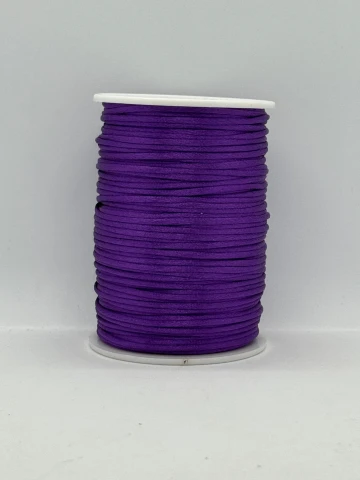Шнур атласний корсетний 2.3 мм (100 ярдів/91,44 м.), 70 фіолетова ніч