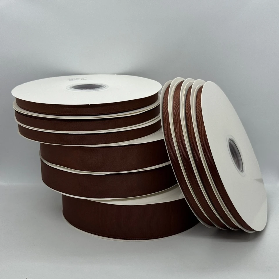 Стрічка репс 2,5 см (100 ярдів/91 м.), 1185 шоколад