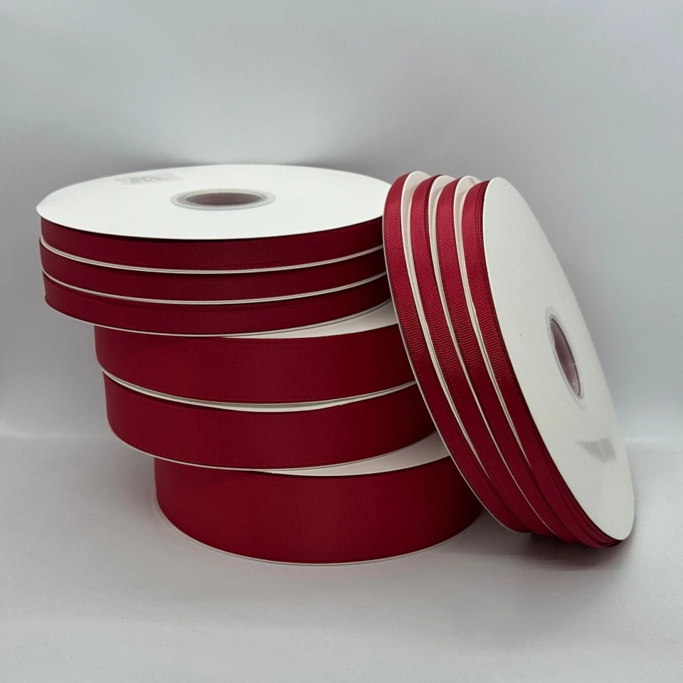 Стрічка репс 3,8 см (100 ярдів/91 м.), 1037 бордовий