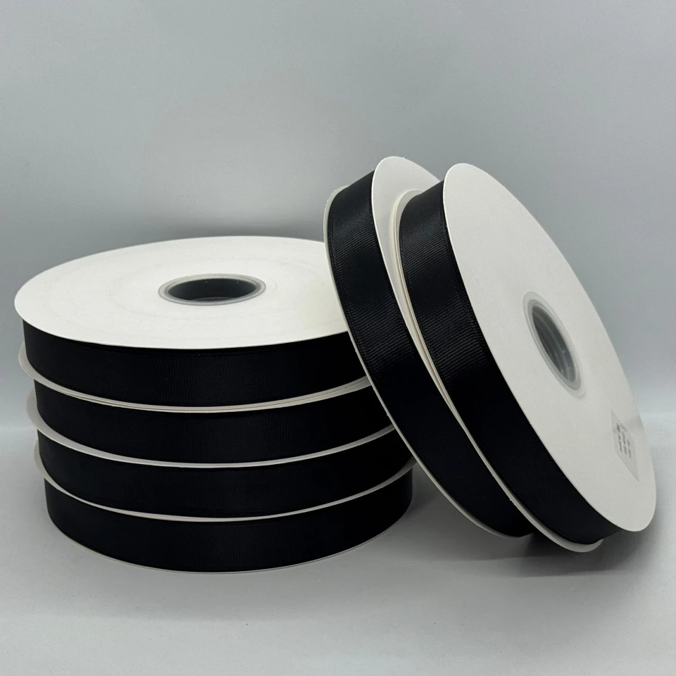 Стрічка репс 2 см (100 ярдів/91 м.), 1039 чорний