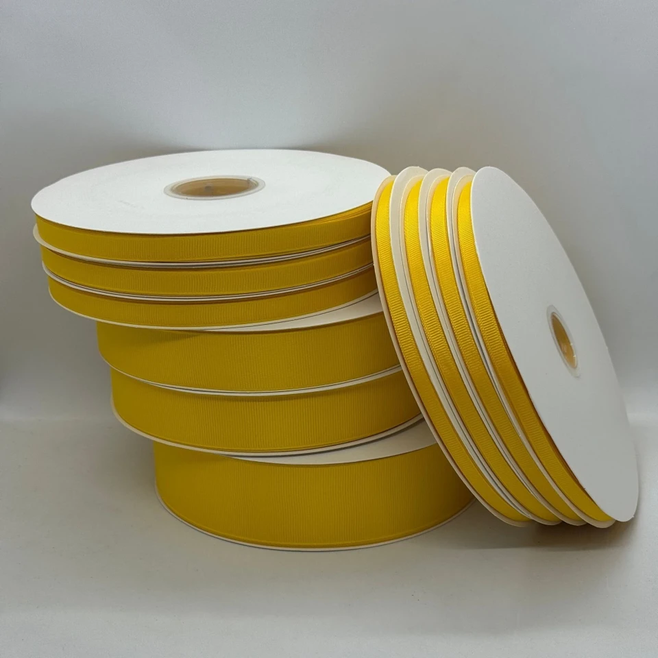 Стрічка репс 0.65 см (100 ярдів/91 м.), 1132 жовтий