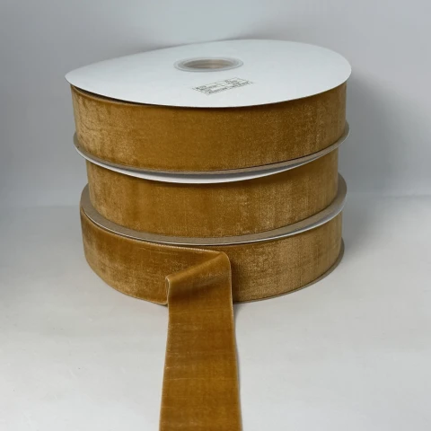 Оксамитова стрічка 3.8 см (25 ярдів/22,75 м.), 85 бурбон