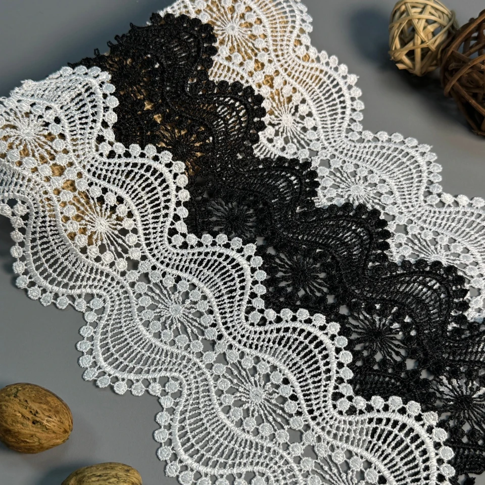 Мереживо поліестер "Шовкова ніжність"10 см.(1 м.), молочний