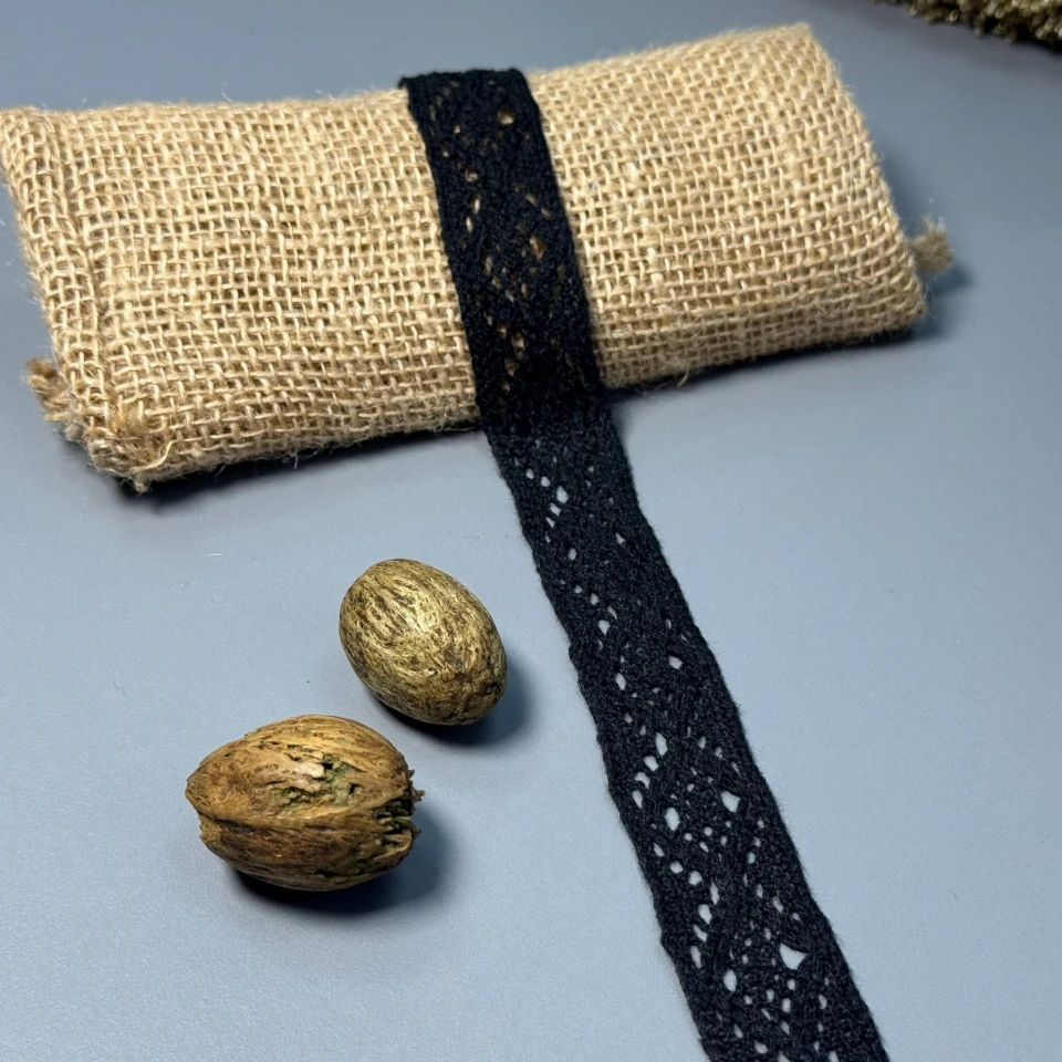 Мереживо макраме Ромбик 3 см. (1 м.), чорний