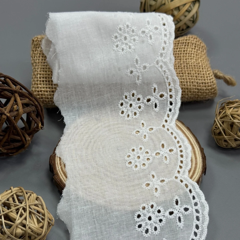 Мереживо прошва 8130 (1 м.), Білий