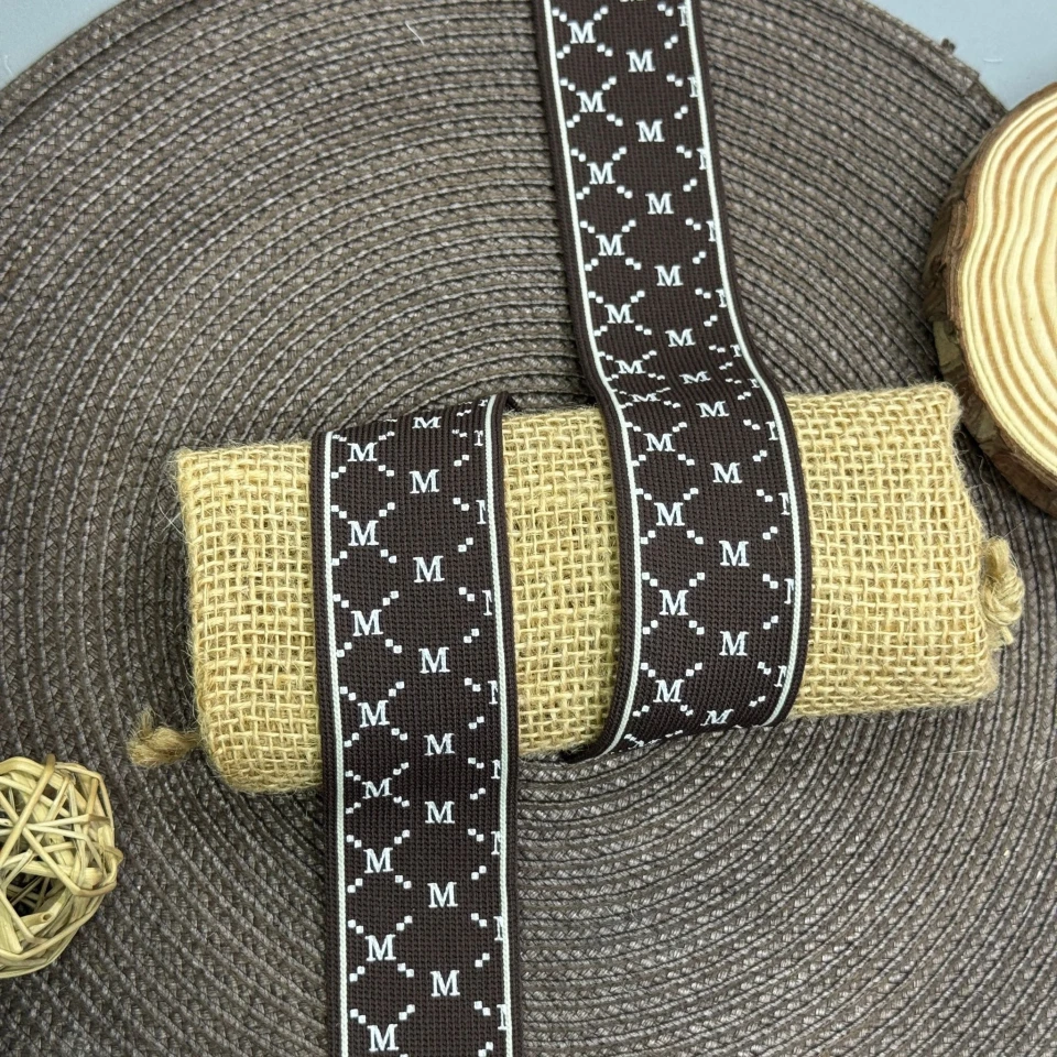 Трикотажний лампас Mода 4 см (1 м) , C:3 темно коричневий