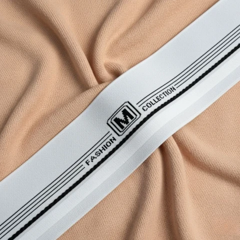 Трикотажний пояс довяз Декор "М" FASHION COLLECTION (8.5 см*90 см), білий+чорний