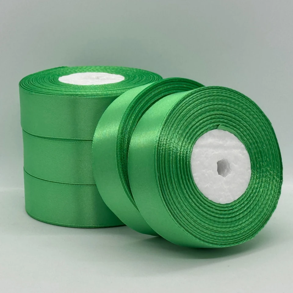 Атласна стрічка 2.5 см (33 м.), 75 малахіт