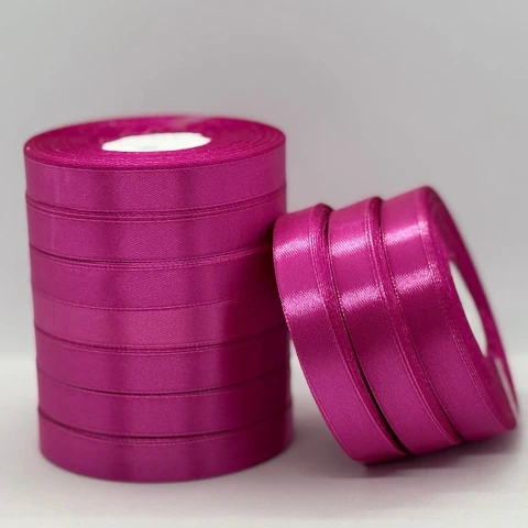 Атласна стрічка 1.2 см (33 м.), 95 фуксія