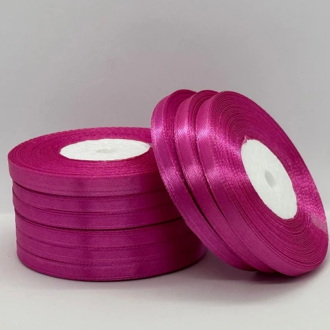 Атласна стрічка 0.6 см (33 м.), 95 фуксія
