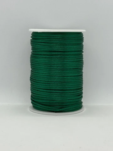 Шнур атласний корсетний 2.3 мм (100 ярдів/91,44 м.), 50 зелений гай