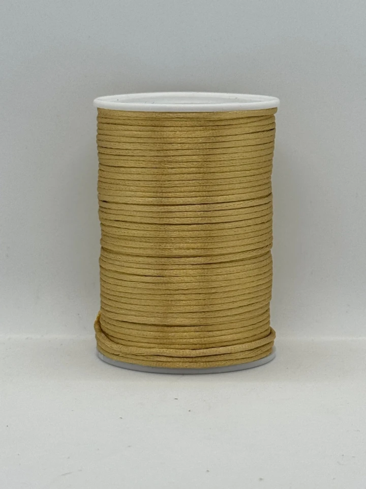 Шнур атласний корсетний 2.3 мм (100 ярдів/91,44 м.), 113 латунний