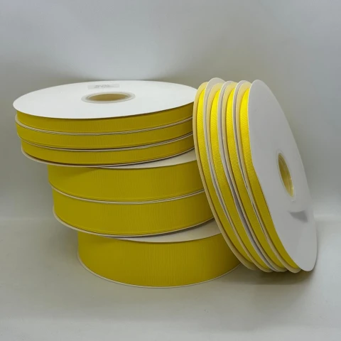 Стрічка репс 2,5 см (100 ярдів/91 м.), 1015 жовтий лимон