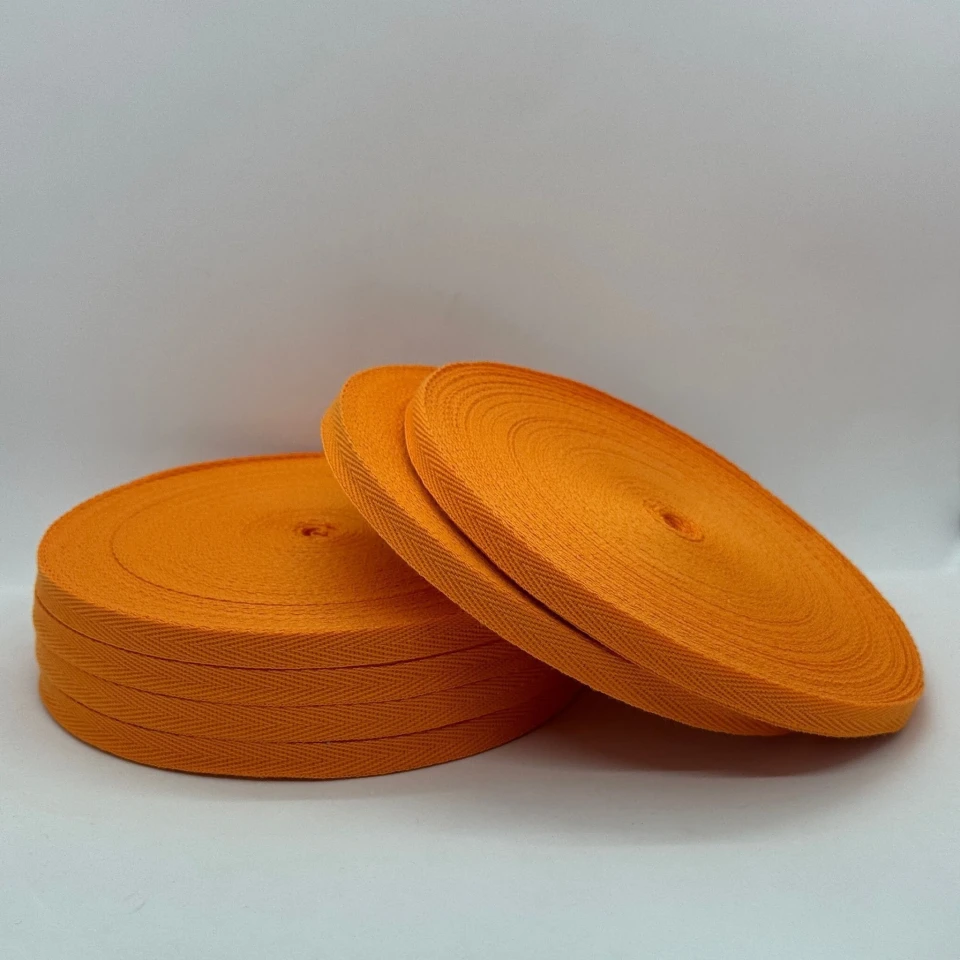 Кіперна стрічка 1 см (40м.), 2223 морквяний