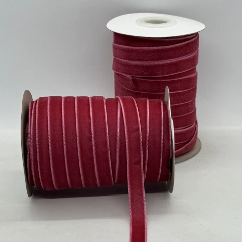 Оксамитова стрічка 1 см (25 ярдів/22,75 м.), 26 кораловий