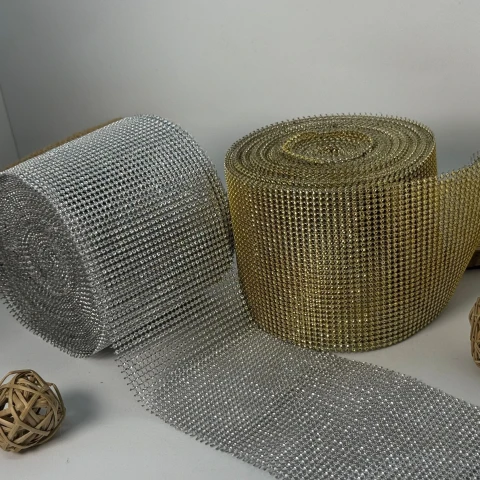 Тасьма імітація 32 ряда 10 см (10 ярдів/9,14 м.), золото