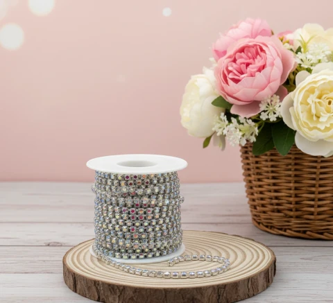 Цепі камні ss 10 2.8 мм (10 ярдів/9,14 м.), срібло АВ