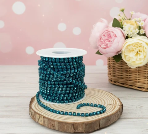 Цепі камні ss 16 4 мм (10 ярдів), бірюза