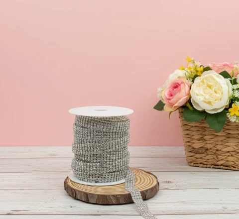 Цепі камні ss 12 4 ряда 3 мм (10 ярдів), срібло