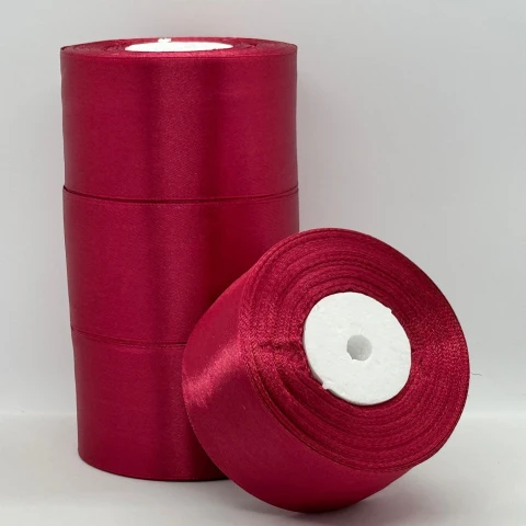 Атласна стрічка 5 см (33 м.), 166 стигла вишня