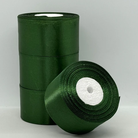 Атласна стрічка 5 см (33 м.), 49 зелена трава