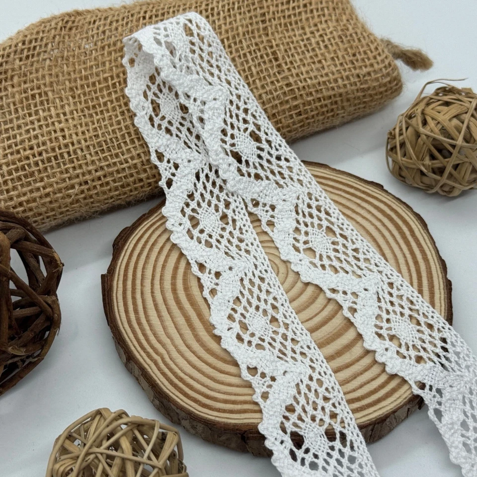 Мереживо макраме "Сяйво млості" 3 см.(1 м.), білий