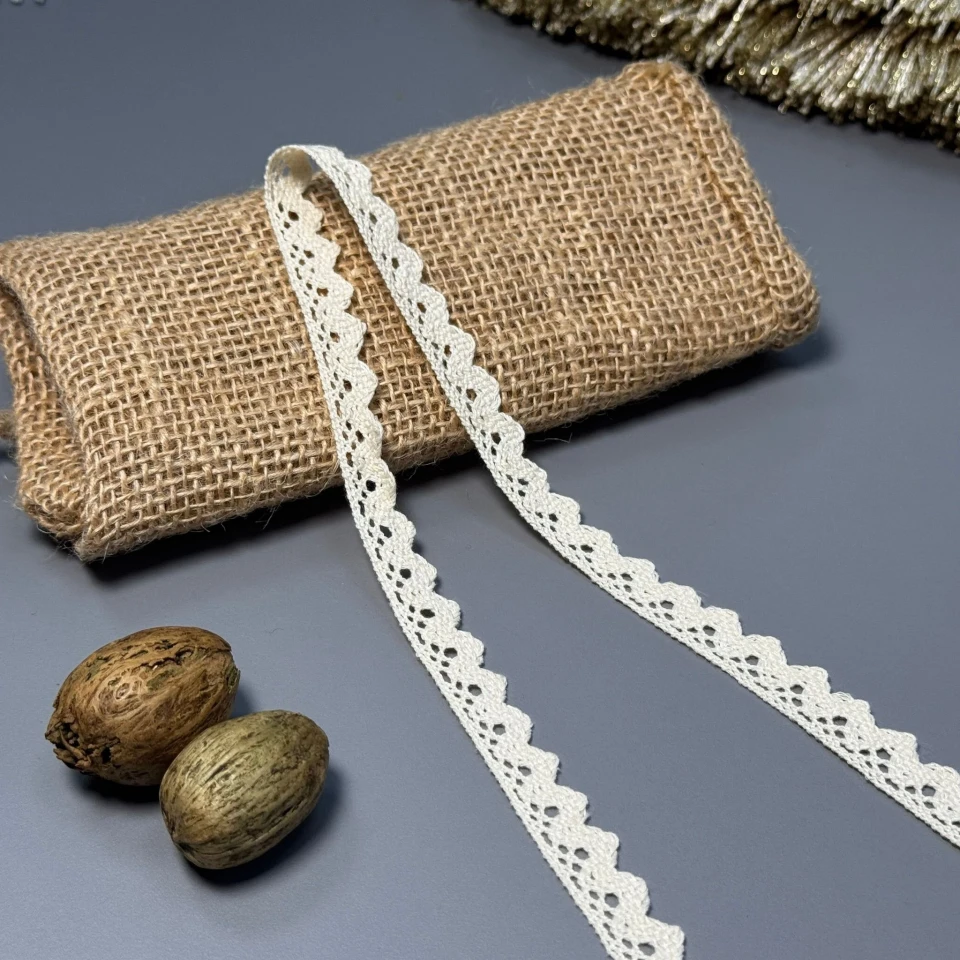 Мереживо макраме "Мереживо гармонії" 1,5 см.(1 м.), бежевий