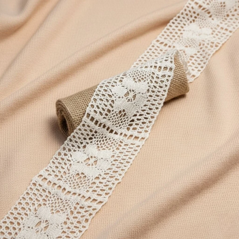 Мереживо макраме "Мереживо любові"8 см (1 м.), молочний