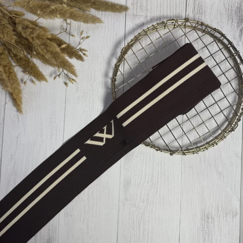 Трикотажний пояс довяз Декор W (8.5 см*90 см), коричневий