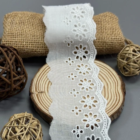 Мереживо прошва "Витончений дотик" (1 м.), Білий