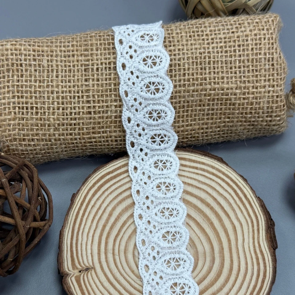 Мереживо прошва "М’яке світло" 3 см  без краю (1 м.), білий