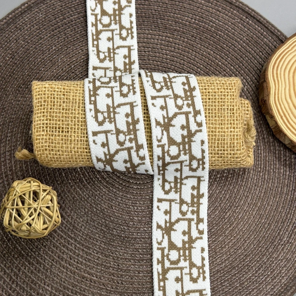 Трикотажний лампас Дарія 4 см (1 м), C:2 темно бежевий