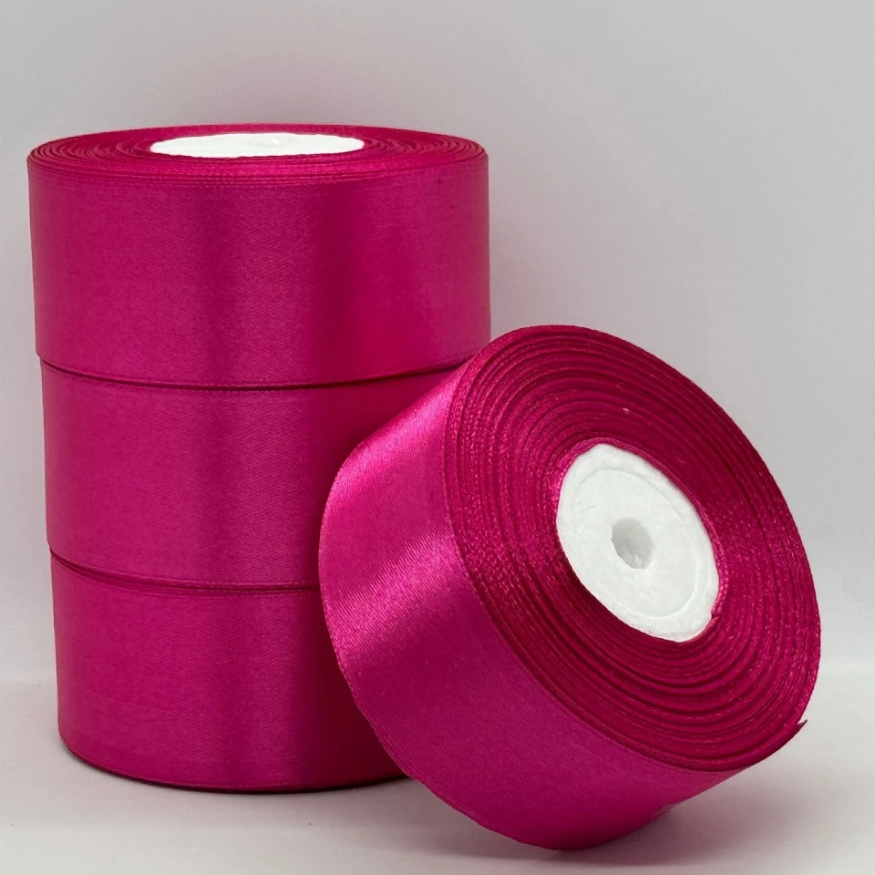 Атласна стрічка 4 см (33 м.), 27 малина