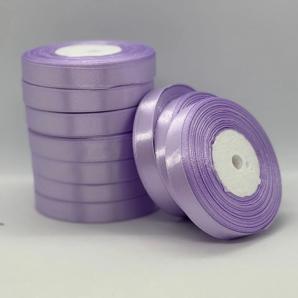 Атласна стрічка 1.2 см (33 м.), 141 бузковий