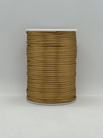 Шнур атласний корсетний 2.3 мм (100 ярдів/91,44 м.), 77 світло коричневий