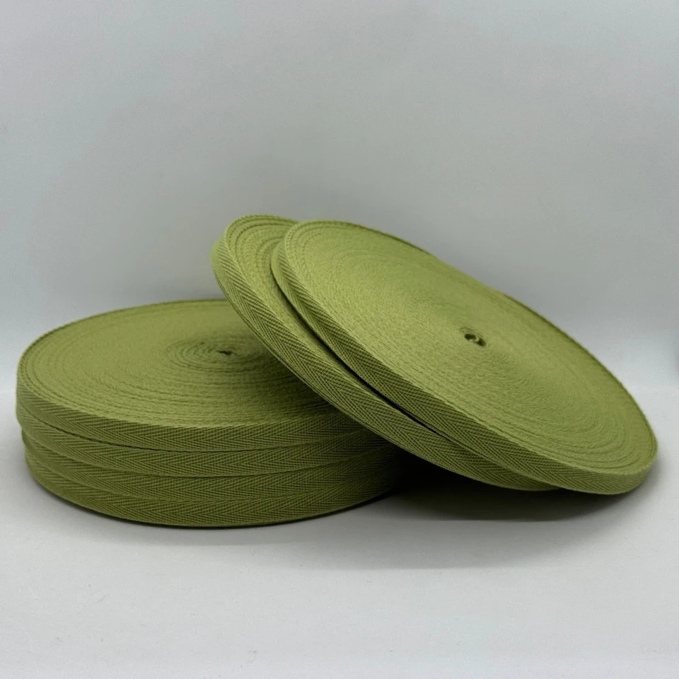 Кіперна стрічка 1 см (40м.), 2096 зелений папороть