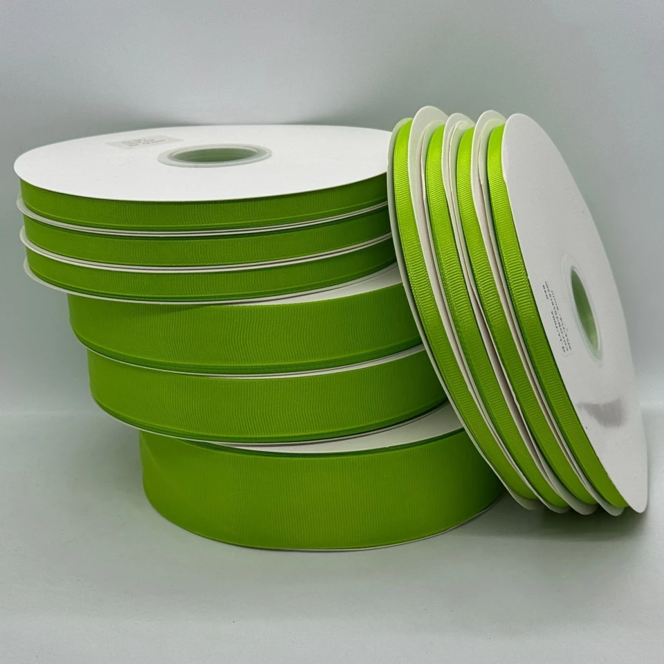 Стрічка репс 0.65 см (100 ярдів/91 м.), 1076 зелена спаржа